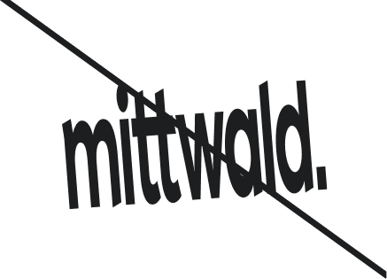 Durchgestrichenes Beispiel: Verzerre das Logo nicht.