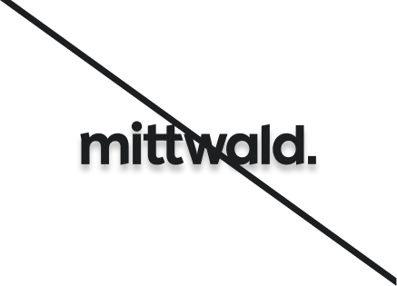 Durchgestrichenes Beispiel: Es wird kein Schatten gesetzt.